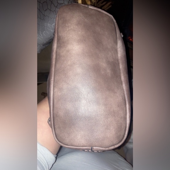 Leather and suede purse and wallet set or makeup case matching - Picture 7 of 7